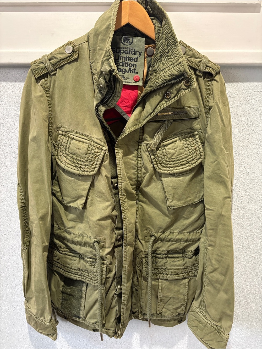 Superdry Men's Olive Utility Military Field Jacket